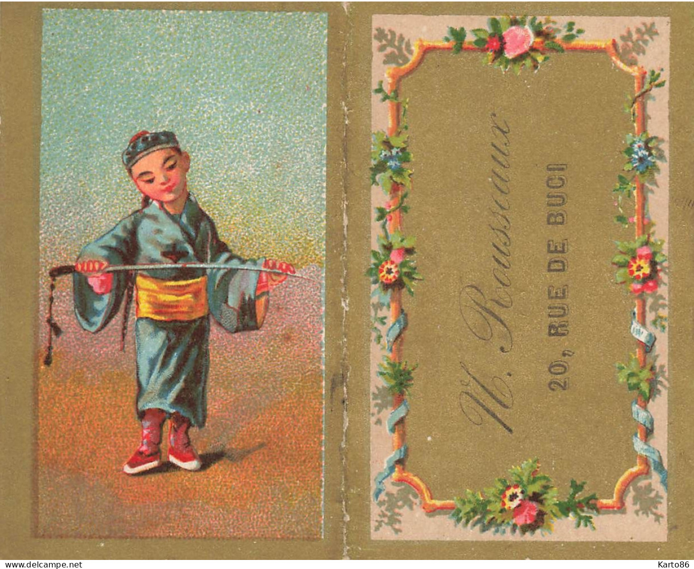 Petit Calendrier 1884 Publicitaire * M. ROUSSEAU 20 Rue De Buci Paris 6ème * Calendar - Kleinformat : ...-1900