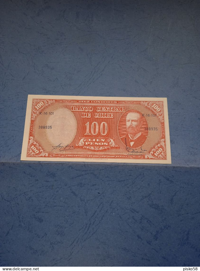 CILE-P127a 10/100CP 1961/4 UNC - Cile