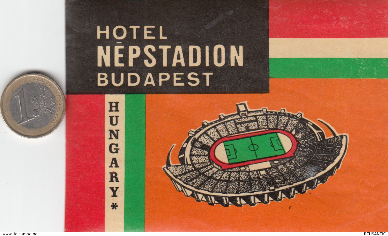 ETIQUETA - STICKER - LUGGAGE LABEL  HOTEL NEPSTADION - BUDAPEST -  HONGRIE - HUNGARY - Etiquettes D'hotels