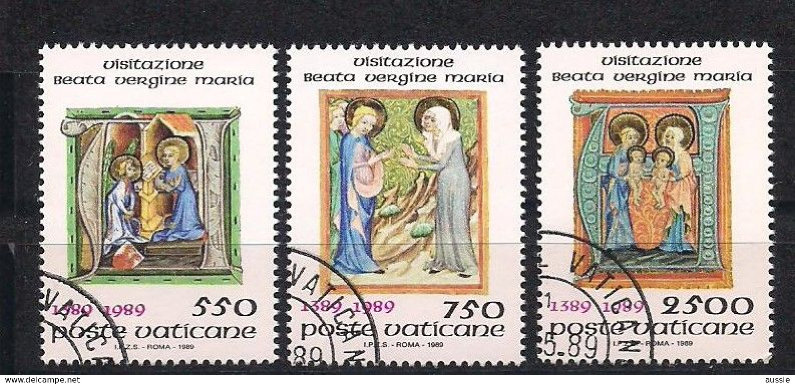 Vatican Vatikaan 1989 Yvertnr. 849-851 (o) Oblitéré Cote 8 € - Usati