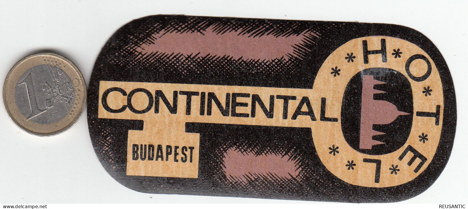 ETIQUETA - STICKER - LUGGAGE LABEL  HOTEL CONTINENTAL - BUDAPEST -  HONGRIE - HUNGARY - Etiquettes D'hotels