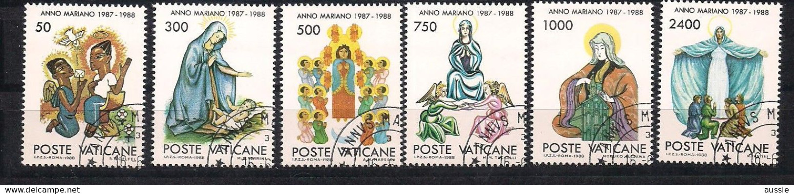 Vatican Vatikaan 1988 Yvertnr. 831-836 (o) Oblitéré Cote 9 € - Oblitérés