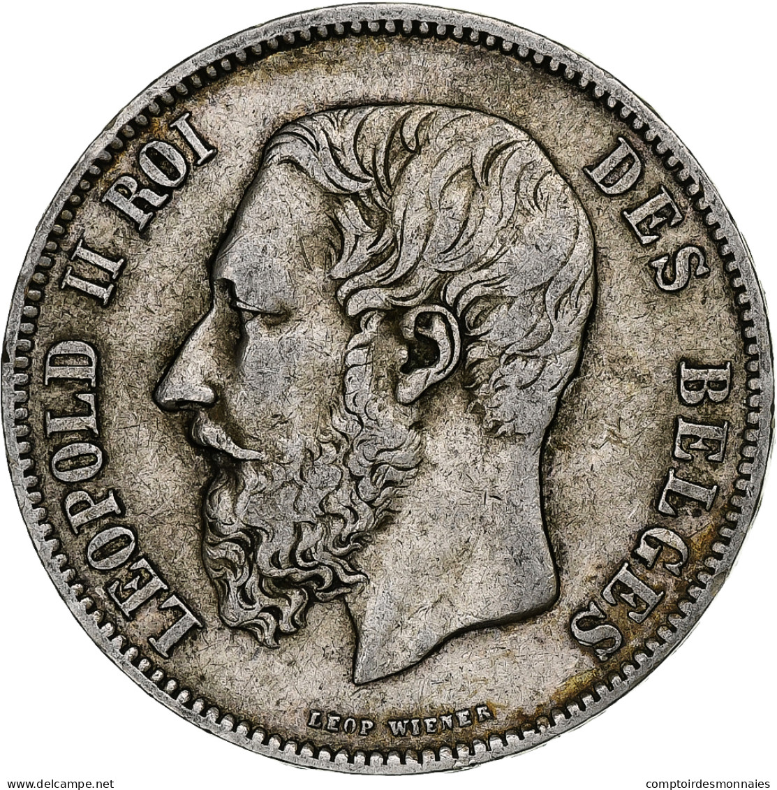 Monnaie, Belgique, Leopold II, 5 Francs, 5 Frank, 1873, TB+, Argent, KM:24 - 5 Francs