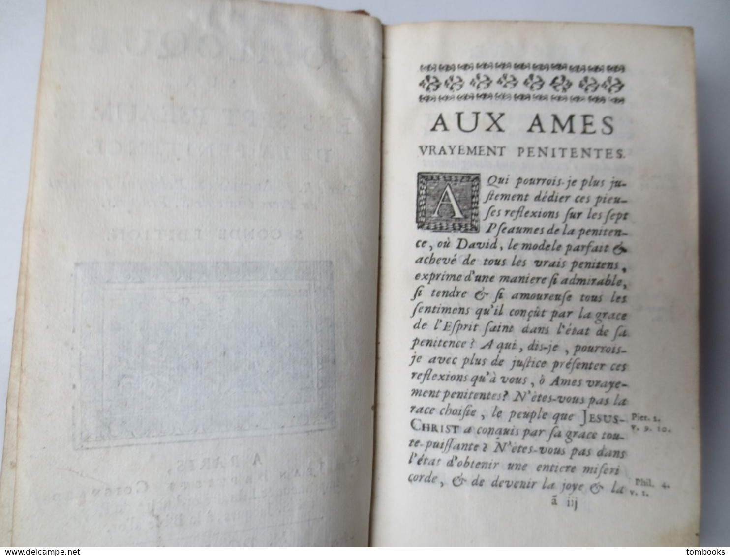 Soliloques Sur Les Sept Pseaumes De La Pénitence Par Le R.P. Archange , Religieux Pénitens  - 1697 - - Ante 18imo Secolo