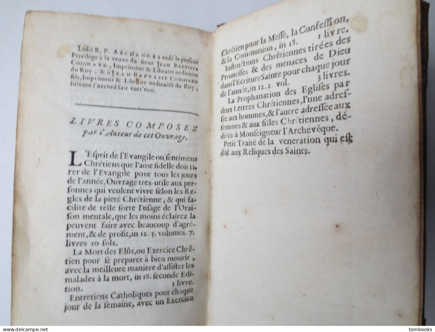 Soliloques Sur Les Sept Pseaumes De La Pénitence Par Le R.P. Archange , Religieux Pénitens  - 1697 - - Tot De 18de Eeuw