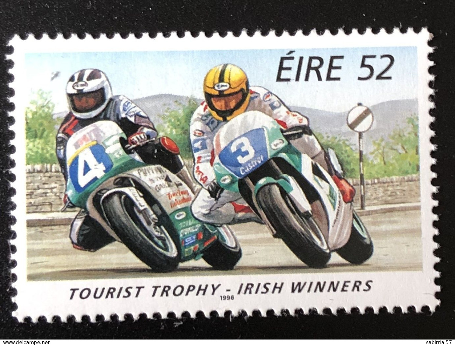 Ireland / EIRE / 1996 MNH / TT Isle Of Man / Rober And Joey Dunlop / Winners - Motorbikes