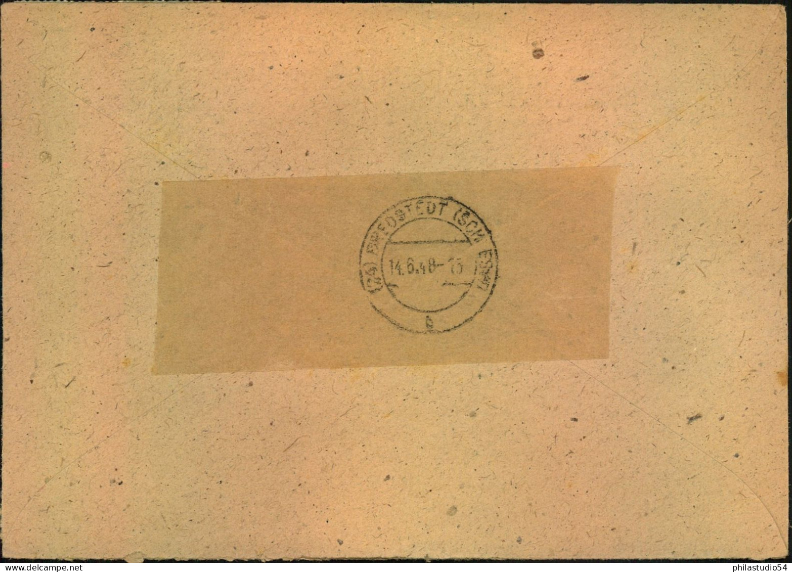 1948, Einschreiben Mit 7-maö 12 Pfg. Arbeiter Ab (22) HASLÜNEN - Brieven En Documenten