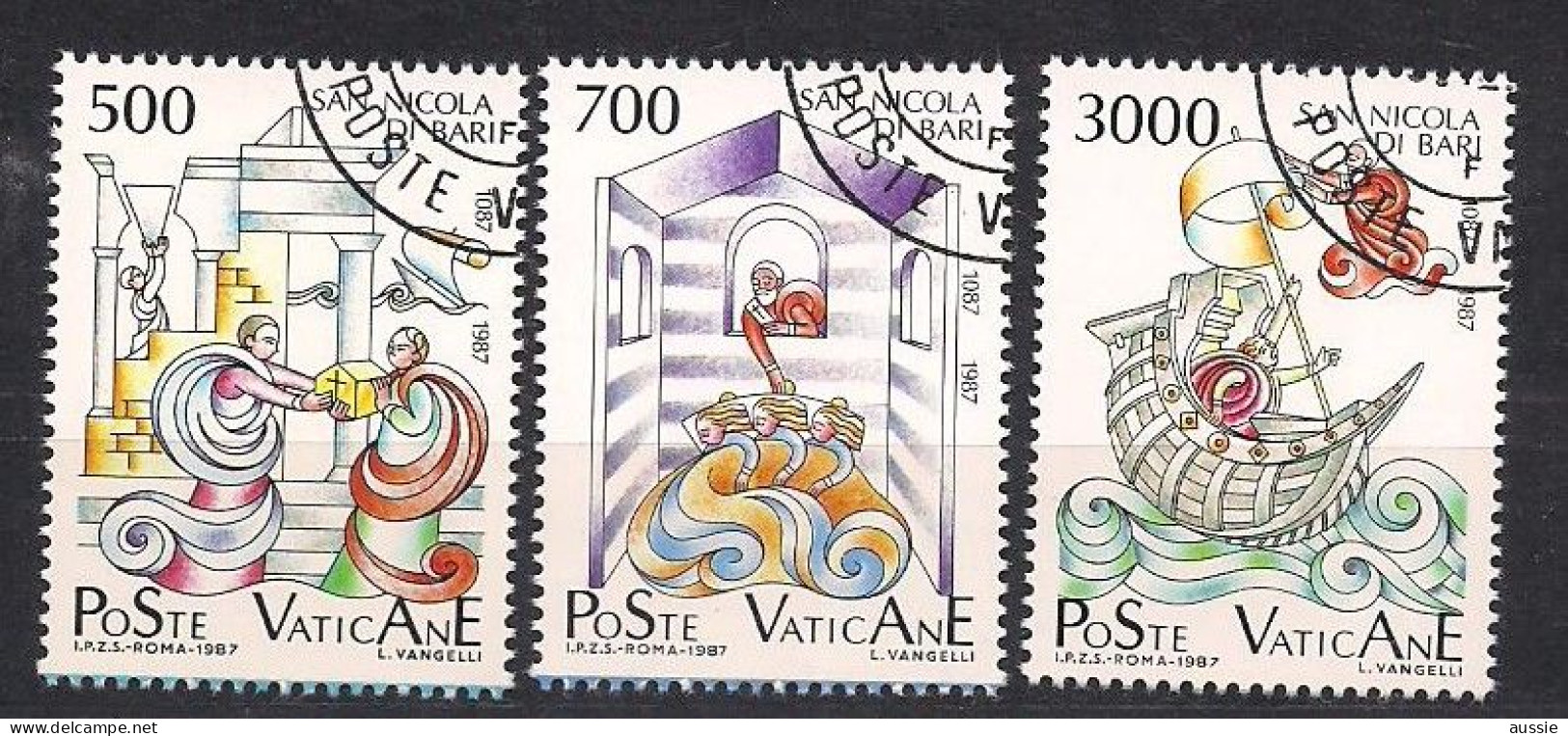 Vatican Vatikaan 1987 Yvertnr. 825-827 (o) Oblitéré Cote 18 € - Used Stamps