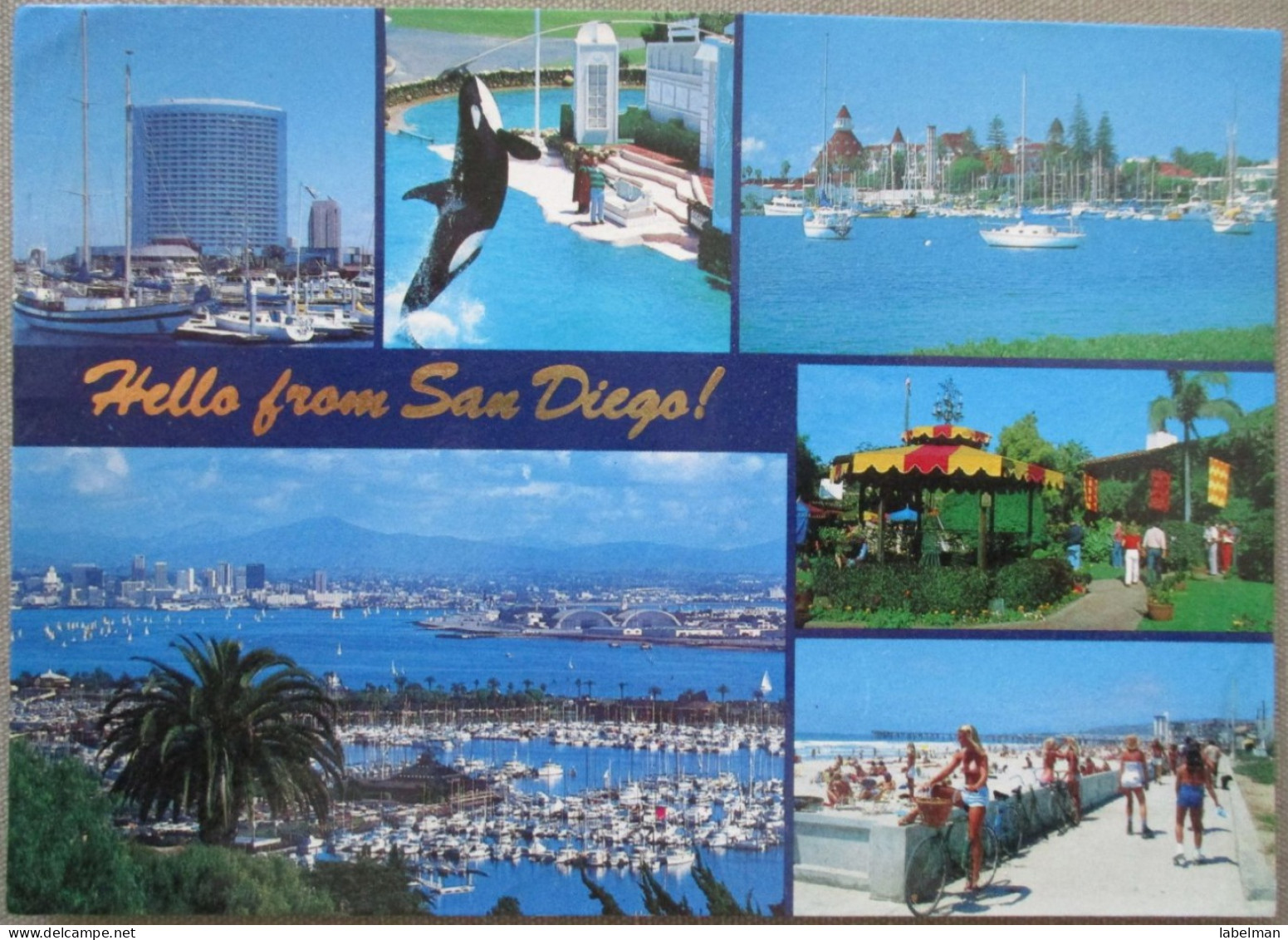 USA CALIFORNIA SAN DIEGO MULTI VIEW PANORAMA KARTE CARD POSTCARD CARTE POSTALE POSTKARTE CARTOLINA ANSICHTSKARTE - Long Beach