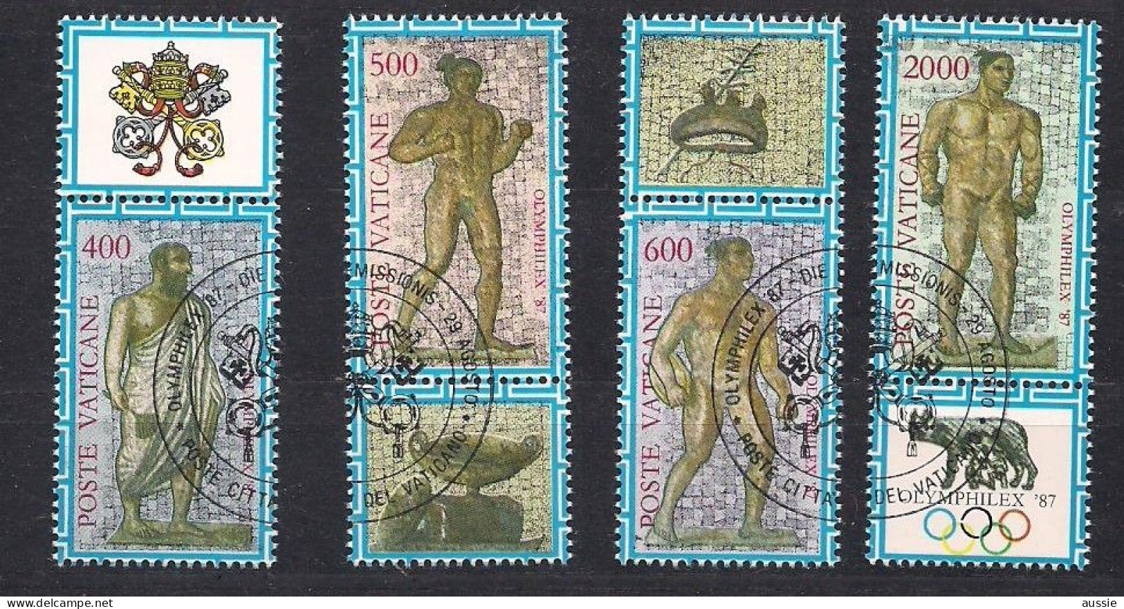 Vatican Vatikaan 1987 Yvertnr. 811-814 (o) Oblitéré Cote 9,50 € Timbres Hors Bloc - Gebruikt