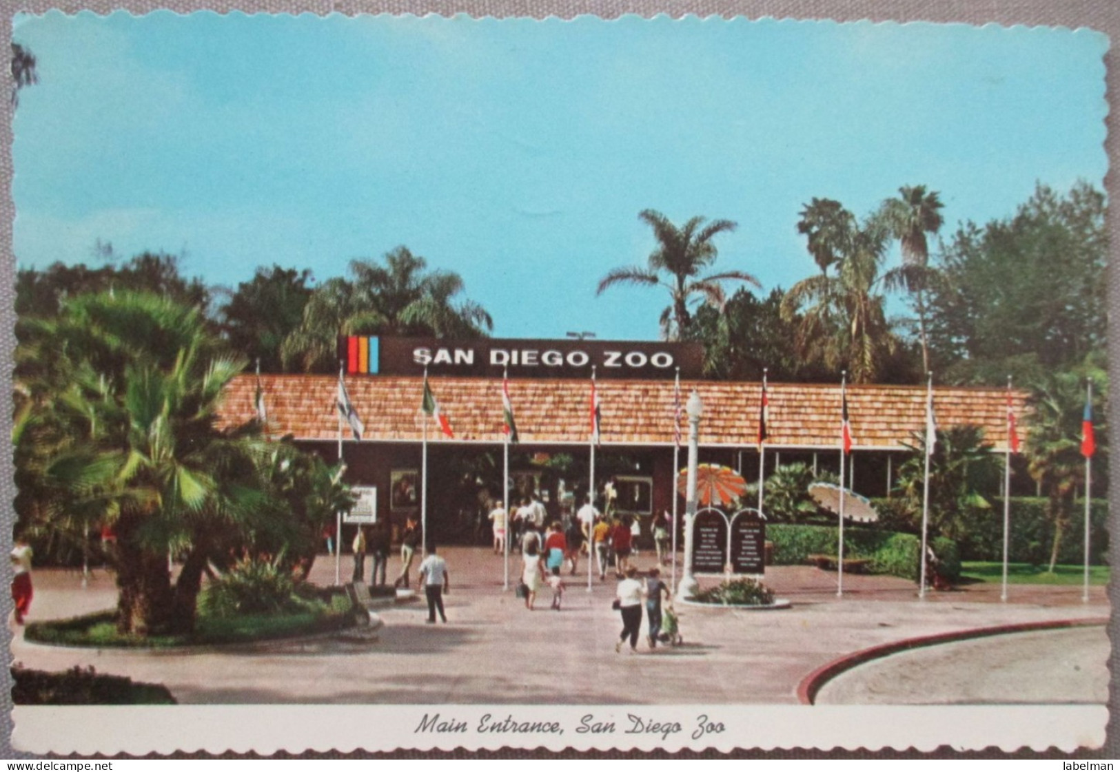 USA CALIFORNIA SAN DIEGO ZOO MAIN ENTRANCE KARTE CARD POSTCARD CARTE POSTALE POSTKARTE CARTOLINA ANSICHTSKARTE - Long Beach