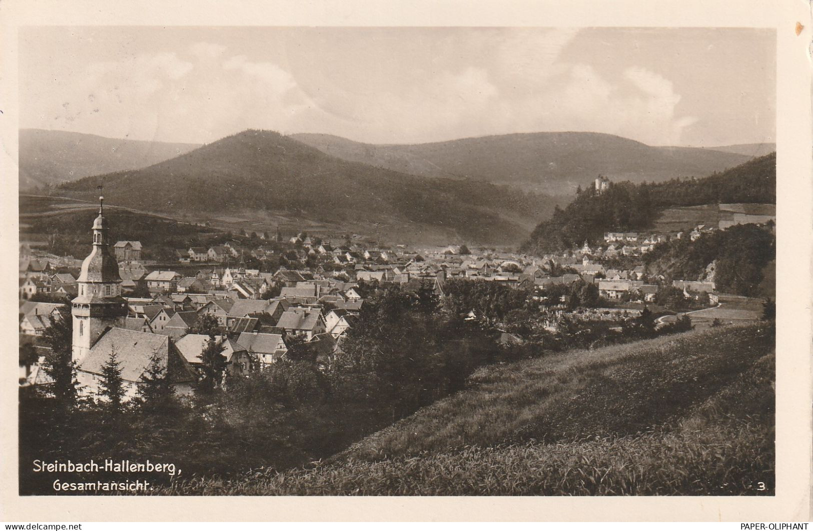 0-6088 STEINBACH - HALLENBERG, Blick über Den Ort, 1943 - Steinbach-Hallenberg