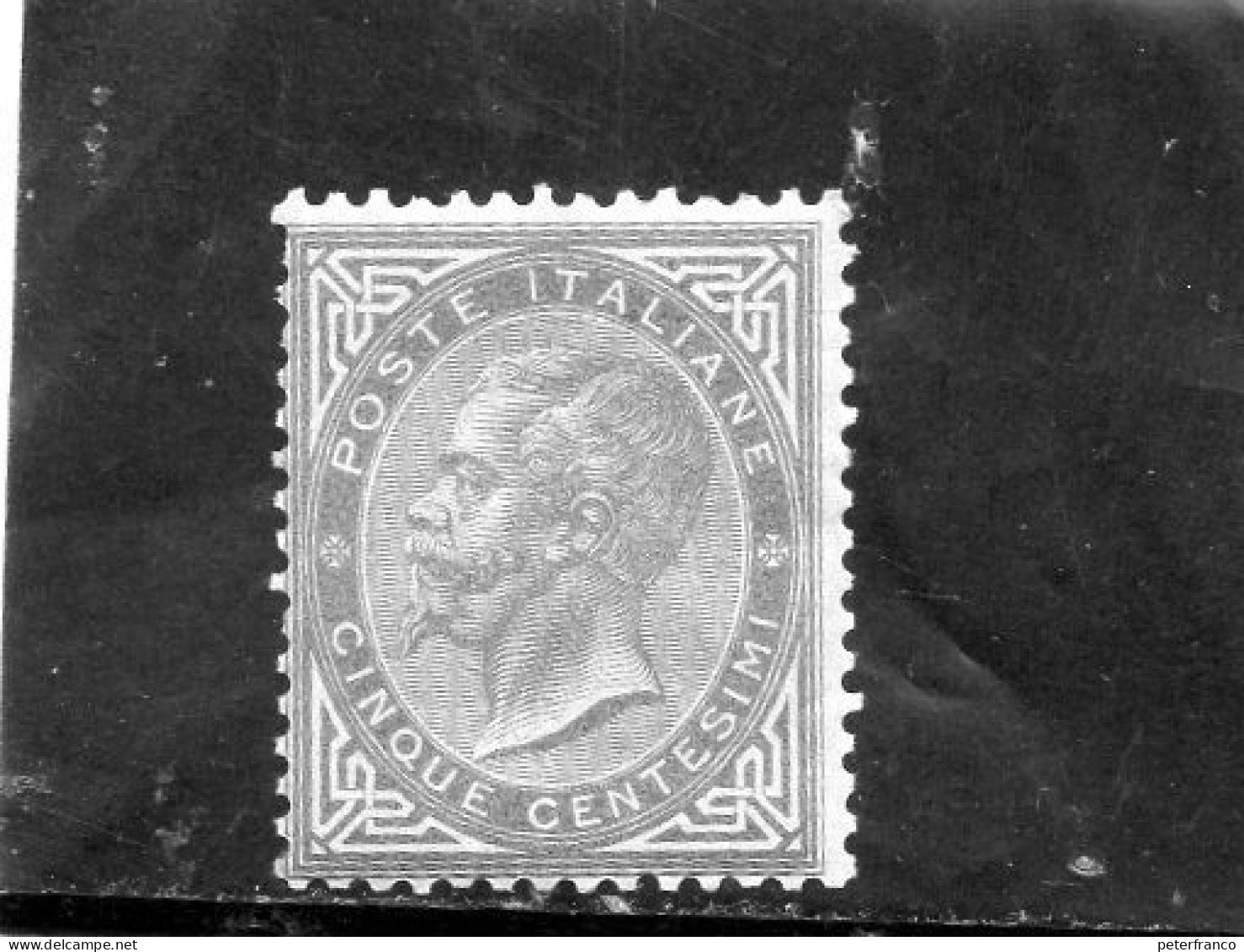 1863 Italia -  Re Vittoriio Emanuele II - Used