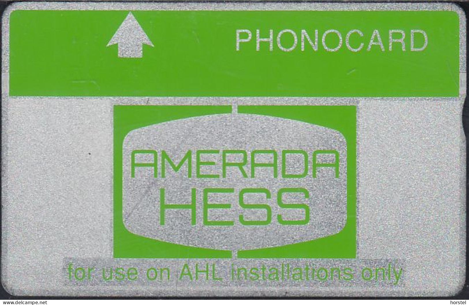 UK - CUR014 Amerade Hess PHONECARD (Green Band - Notched) 40 Units - 807B - Plateformes Pétrolières