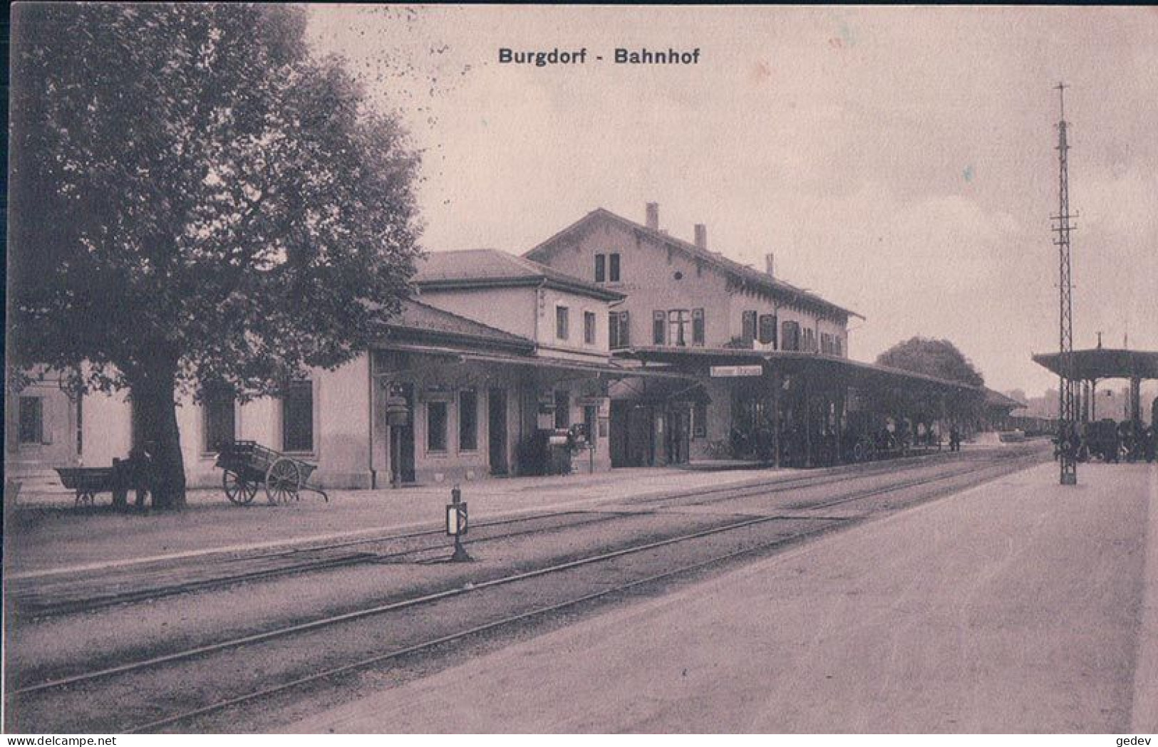 Burgdorf BE, Chemin De Fer, Bahnhof (5.12.1914) - Berthoud