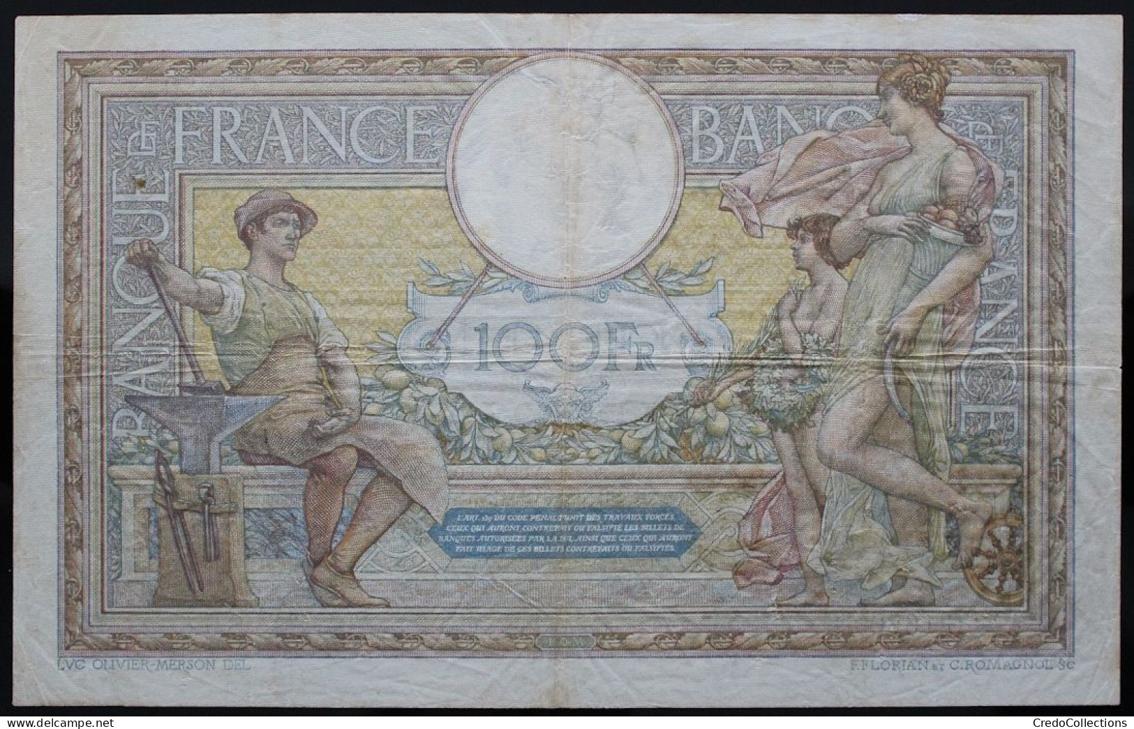 France - 100 Francs - 29-8-1912 - PICK 71a / F23.4 - TB+ - 100 F 1908-1939 ''Luc Olivier Merson''