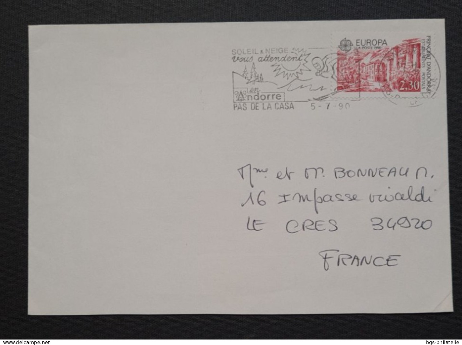 Andorre,  Lettre Pour La France. - Storia Postale