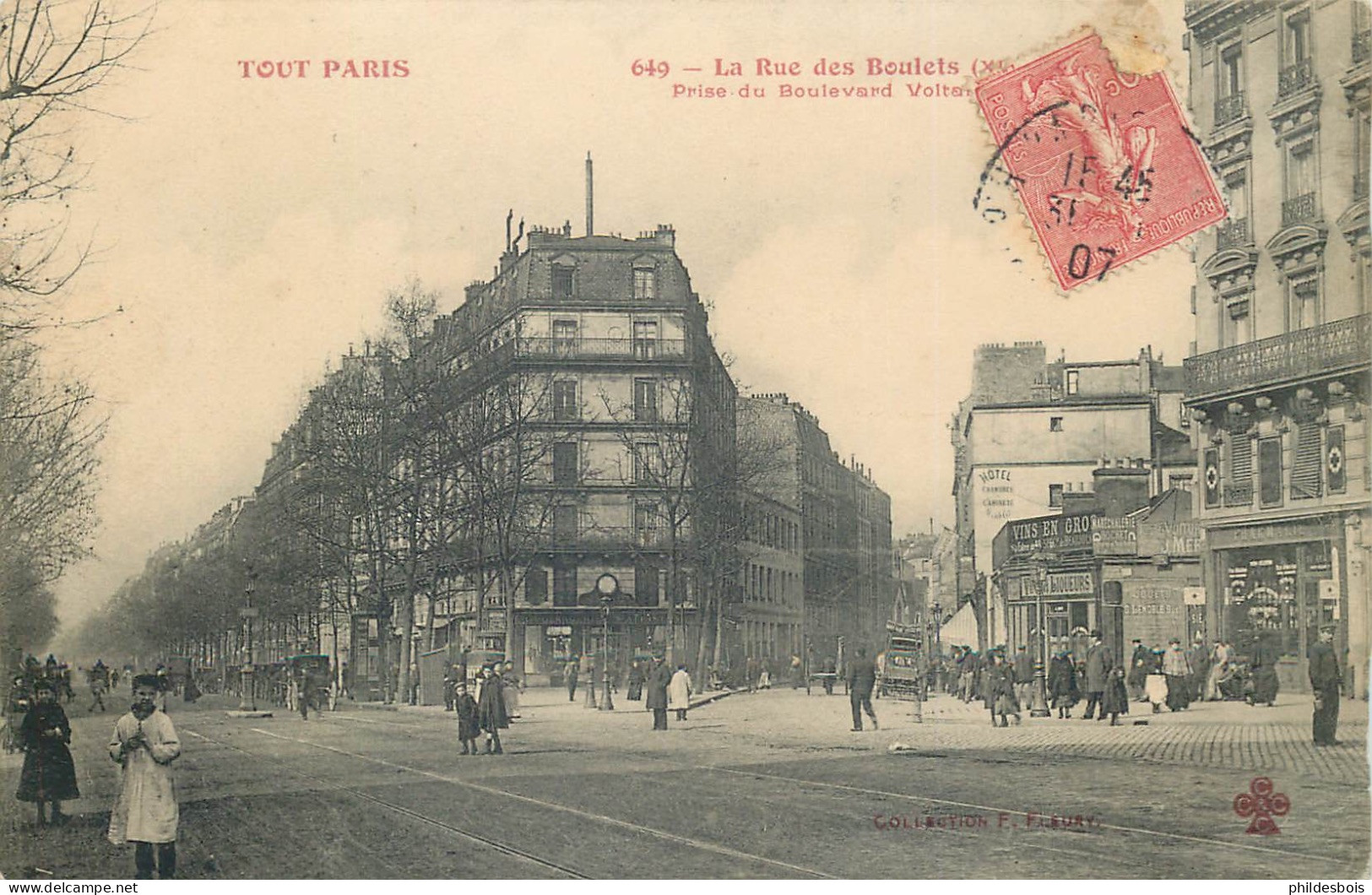 PARIS 11 Arrondissement   TOUT PARIS Rue Des Boulets - Arrondissement: 11