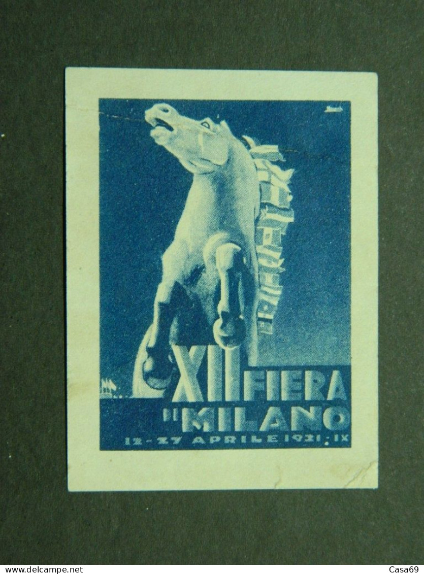 Erinnofilo XII Fiera Di Milano Italia Poster Stamp XII Fair Milan Italy 1931 - Erinnofilia