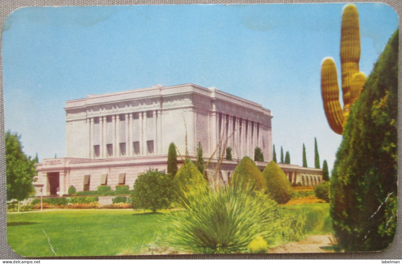 USA FAR WEST ARIZONA MESA LATTER DAY SAINTS MORMON TEMPLE CARD POSTCARD CARTE POSTALE POSTKARTE CARTOLINA ANSICHTSKARTE - Long Beach