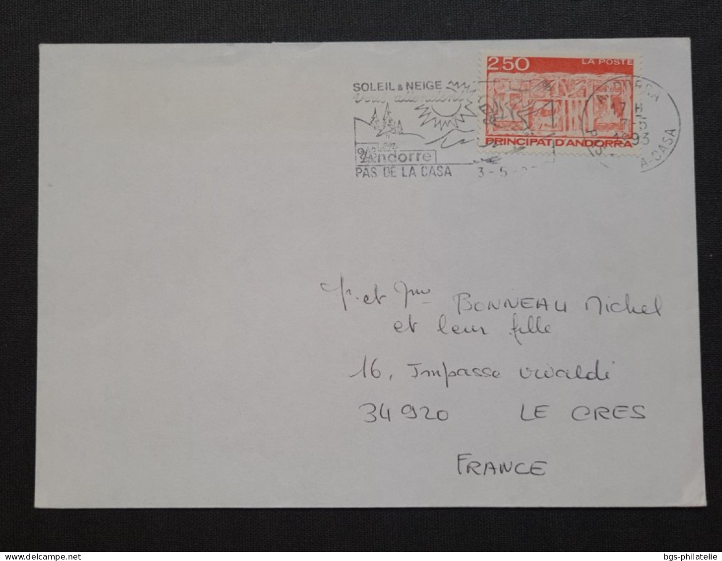 Andorre,  Lettre Pour La France. - Covers & Documents