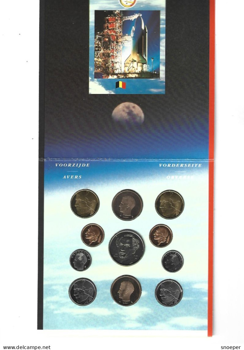 Belguim Set 1992  Dirk Frimout ,from 0,5 Franc Until 50 Francs Dutch End French,fdc - FDC, BU, BE & Muntencassettes