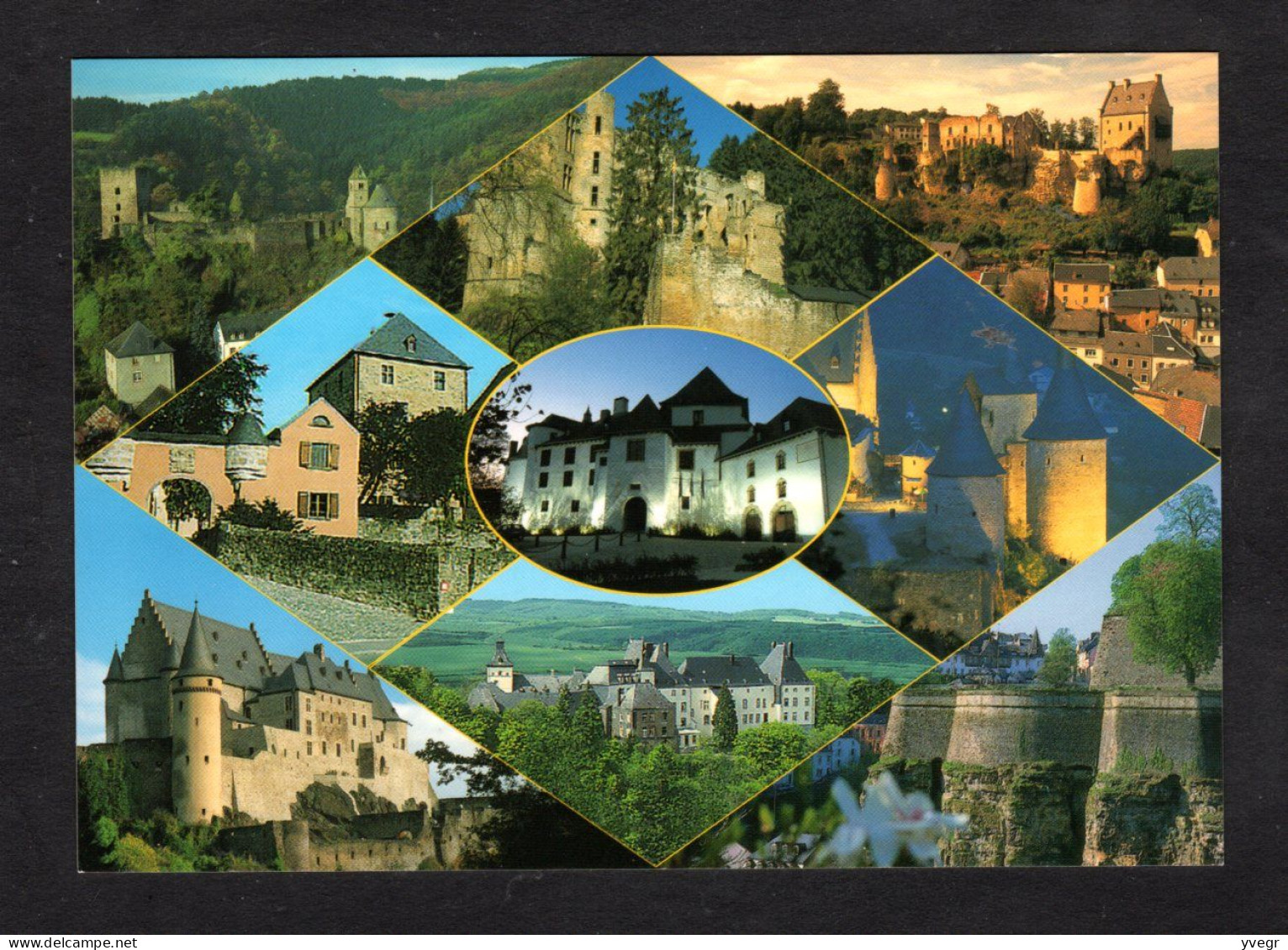 Luxembourg - Multi Vues -Ville & Château De Esch Sur Sûre, Château Fort De Beaufort, Mersch, Clervaux, Bourscheid, Wiltz - Esch-sur-Sure