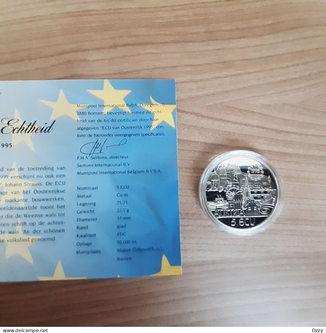 5 ECU Austria 1995 Proof - Andere - Europa