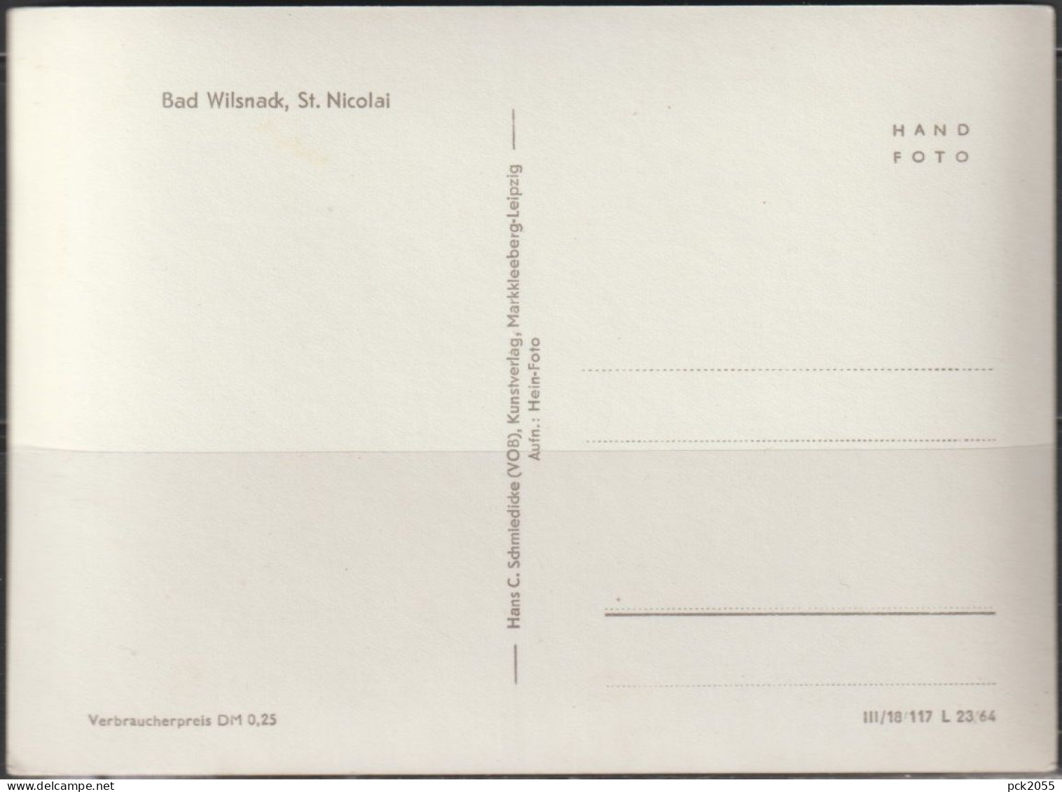 Bad Wilsnack - St. Nicolai - Nicht Gelaufen (AK 4677 ) Günstige Versandkosten - Bad Wilsnack