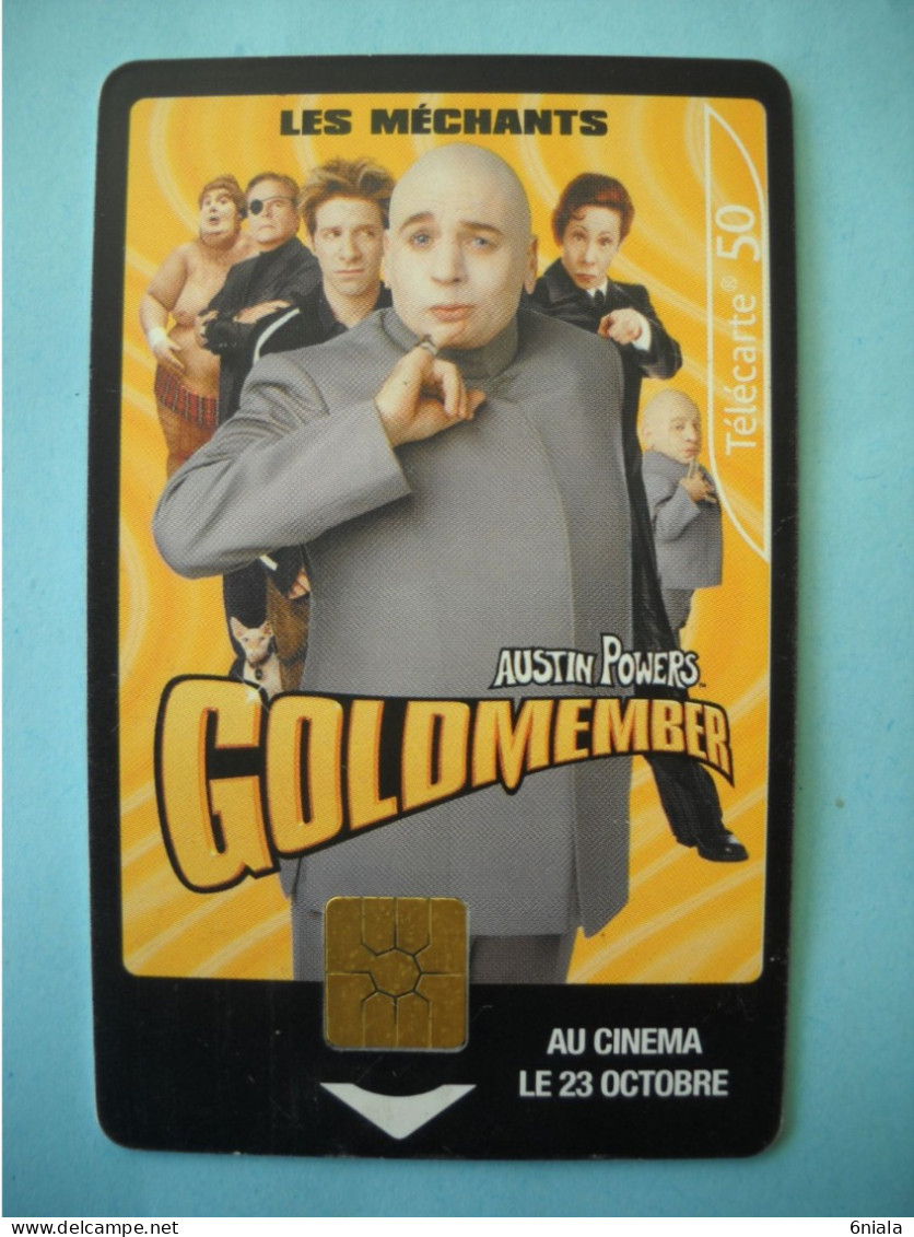 7629  CINEMA  GOLDMEMBER LES MECHANTS AUSTIN POWERS Télécarte Collection  ( 2 Scans)  Carte Téléphonique - Film