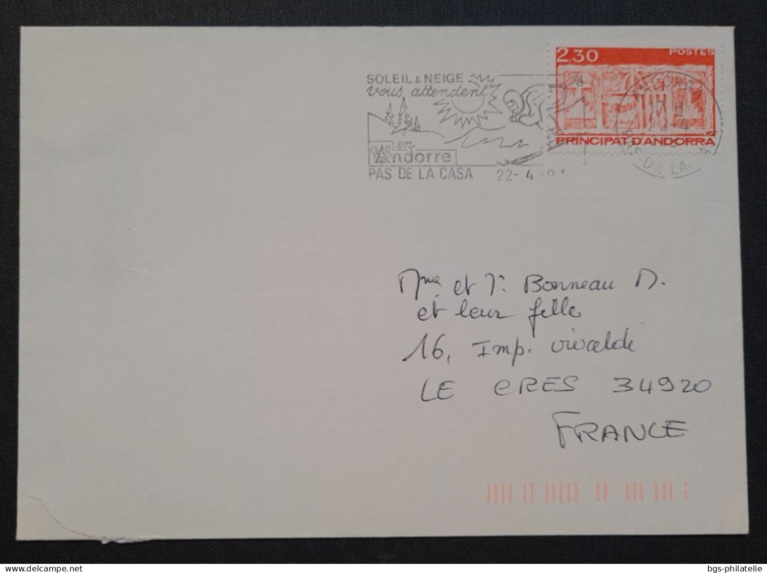 Andorre,  Lettre Pour La France. - Covers & Documents