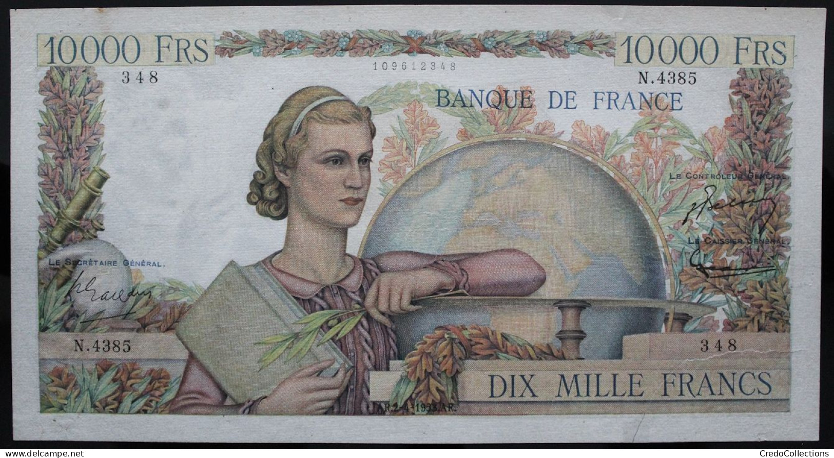 France - 10000 Francs - 2-4-1953 - PICK 132d / F50.64 - TTB - 10 000 F 1945-1956 ''Génie Français''