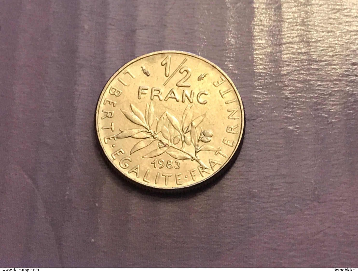 Münze Münzen Umlaufmünze Frankreich 1/2 Franc 1983 - 1/2 Franc