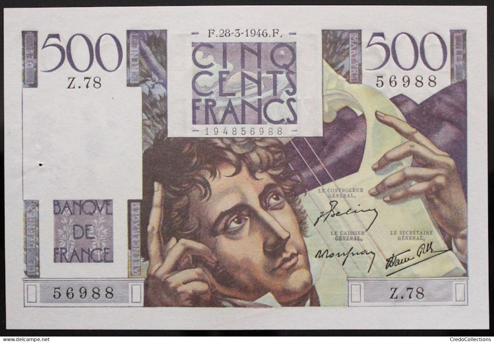 France - 500 Francs - 28-3-1946- PICK 129a / F34.5 - SPL - 500 F 1945-1953 ''Chateaubriand''