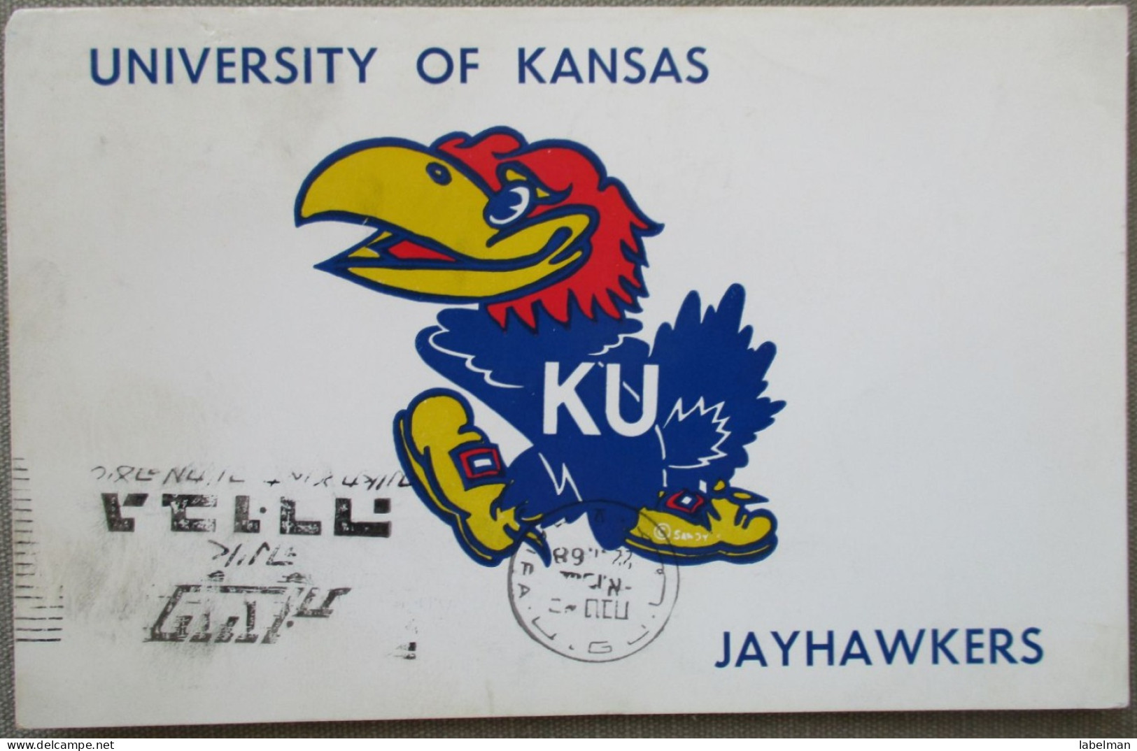 USA FAR WEST KANSAS UNIVERSITY JAYHAWKERS KARTE CARD POSTCARD CARTE POSTALE POSTKARTE CARTOLINA ANSICHTSKARTE - Long Beach