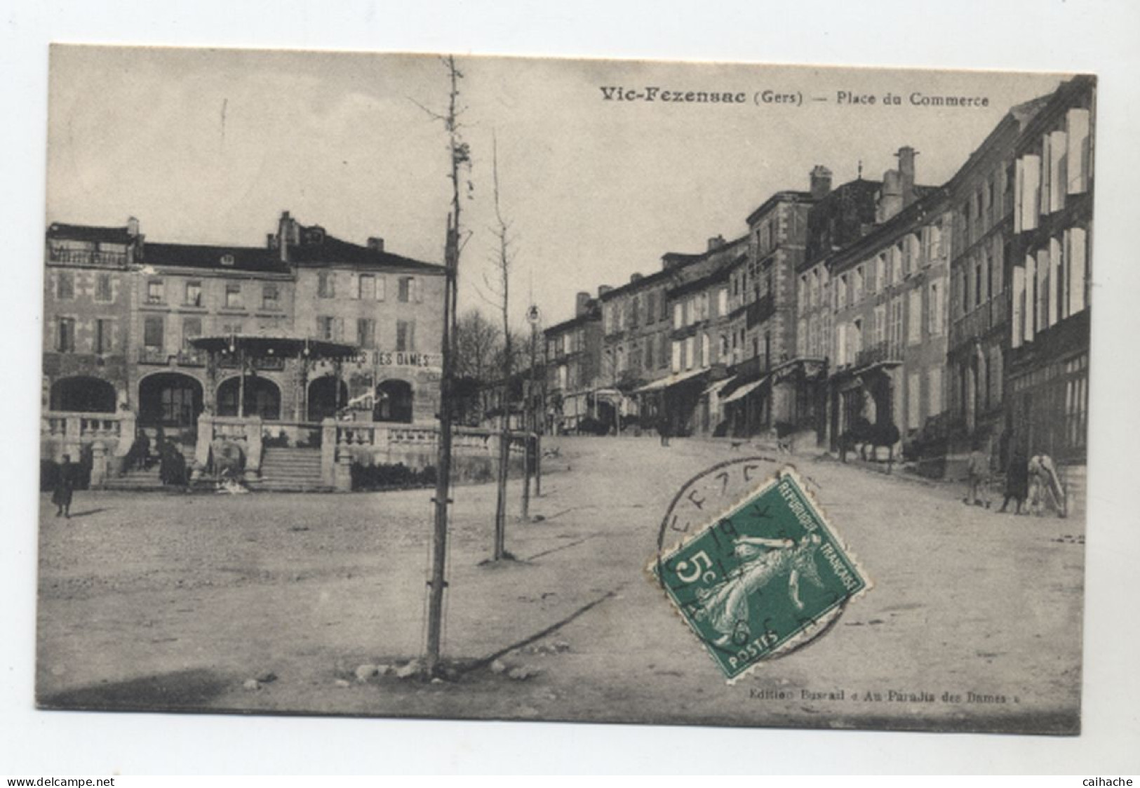 32 - VIC FEZENSAC - Place Du Commerce  - Plantation Des Arbres 1908 - - Vic-Fezensac