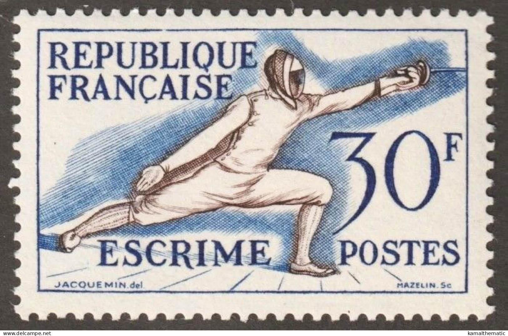 France 1953 MNH, Fencing, Sports - Schermen