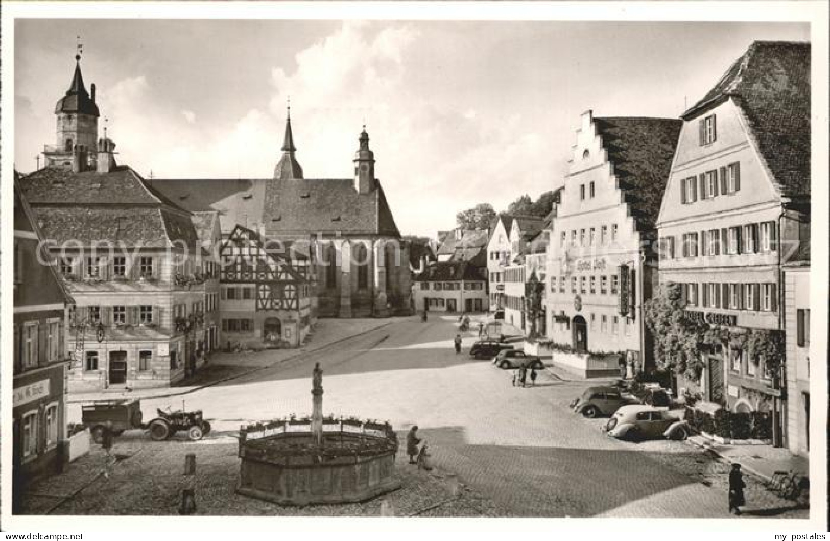 41783492 Feuchtwangen Marktplatz Autos Feuchtwangen - Feuchtwangen