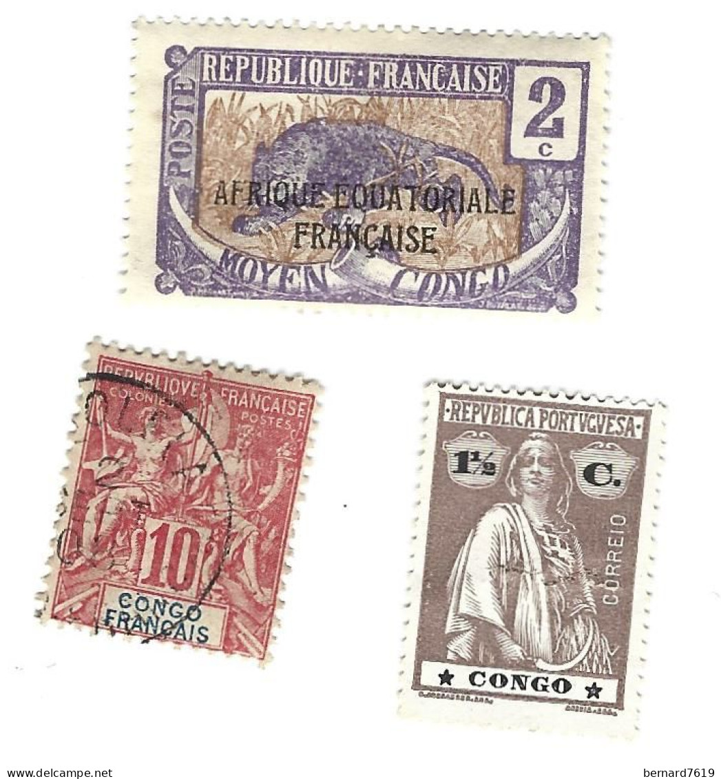 Lot De Timbres  Congo - Oblitérés