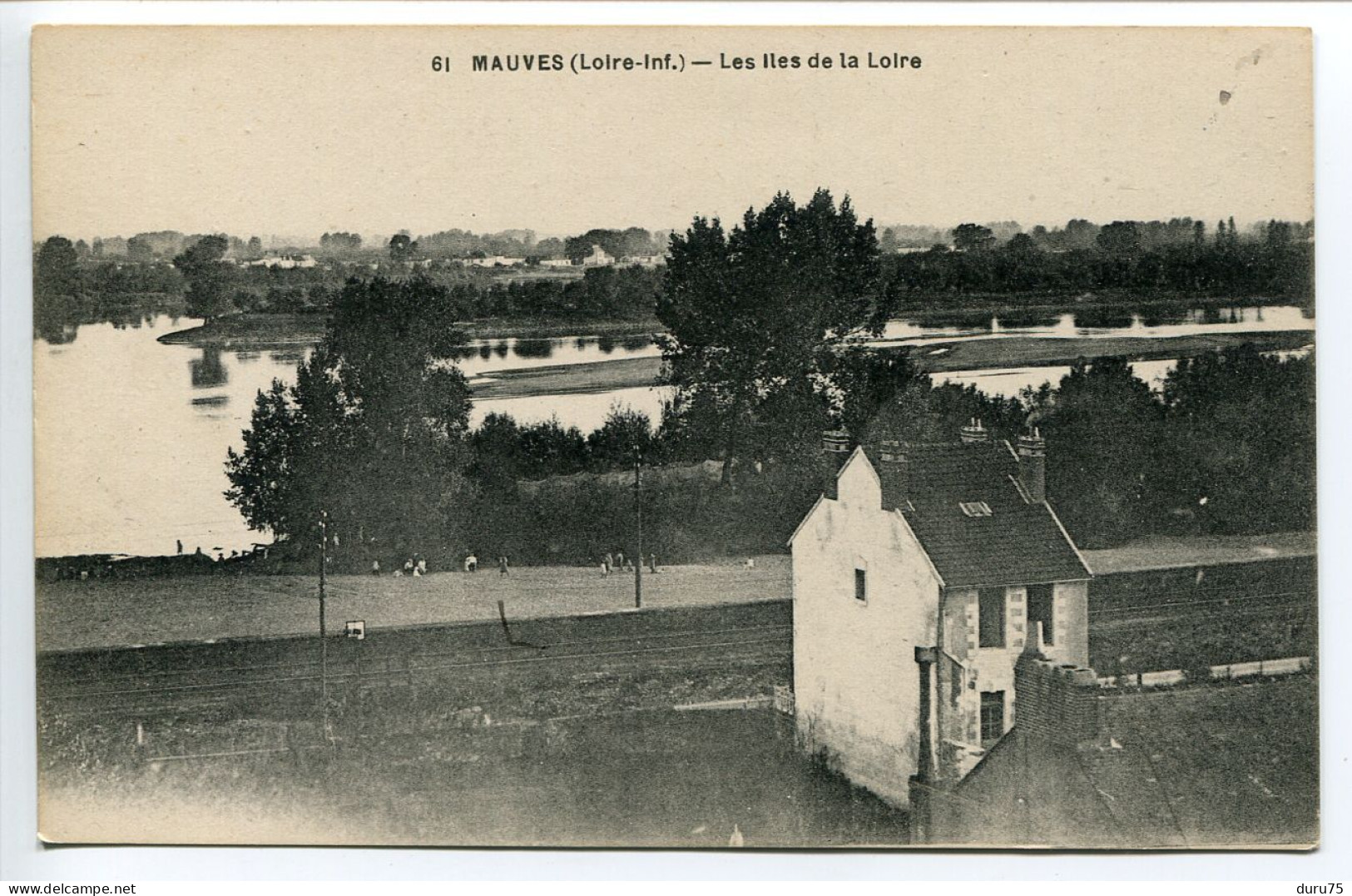 MAUVES  Les Iles De La Loire - Ecrite - Dos Vert * Imprimeur F. Chapeau à Nantes - Mauves-sur-Loire