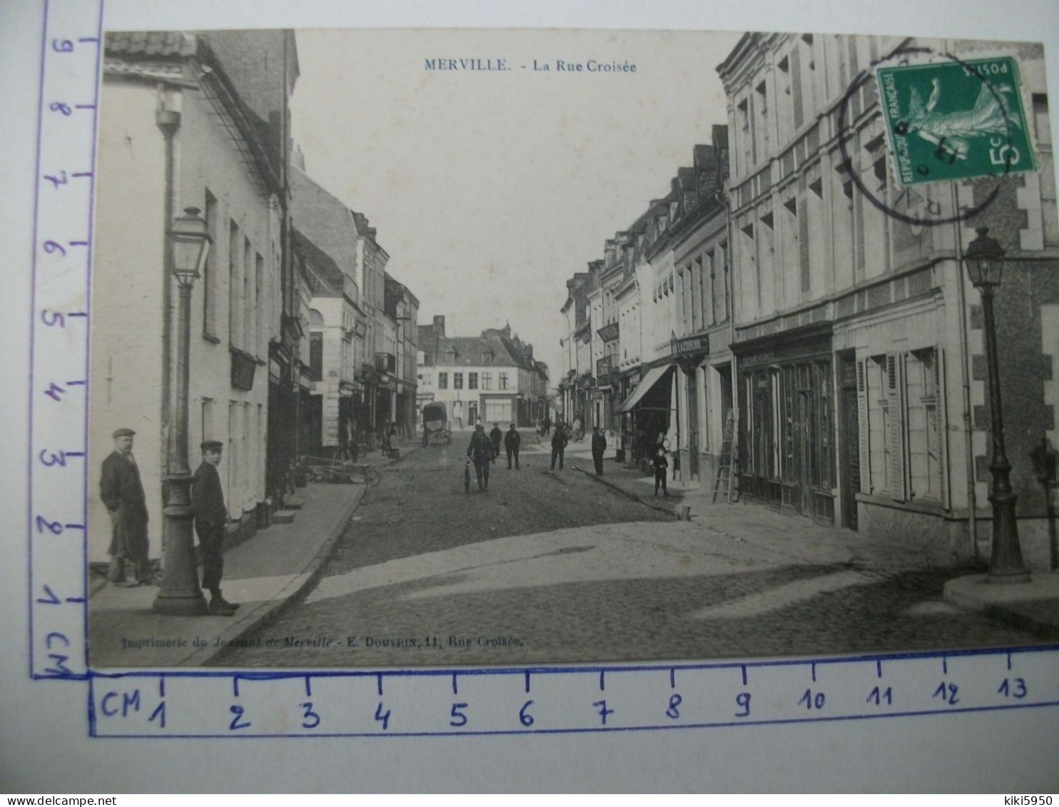 CPA  MERVILLE (59) La Rue Croisée - Merville