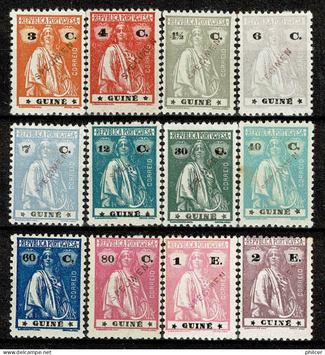 Guiné, 1922, # 177/88, Specimen, MH - Portugiesisch-Guinea