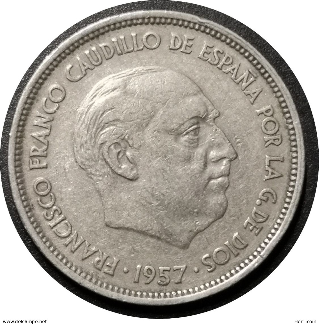 Monnaie Espagne - 1959 (1957) - 25 Pesetas Franco - 25 Peseta