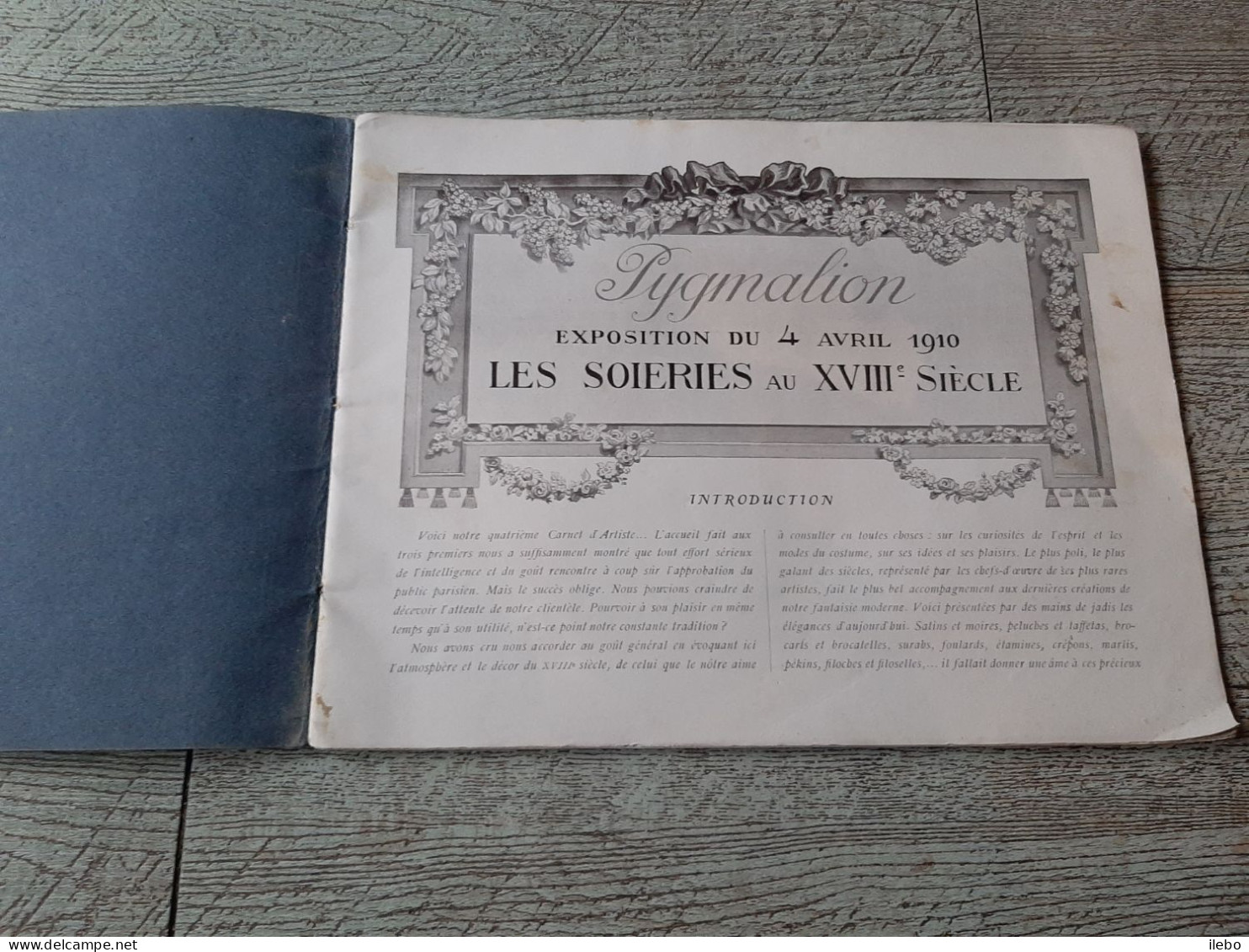 Catalogue Ancien Carnet D'artiste Soiries Du XVIIIe  Magasins De Nouveautés Pygmalion Dentelle Mode 1910 - Fashion