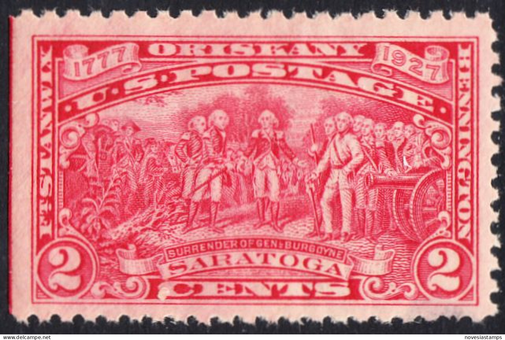 !a! USA Sc# 0644 MNH SINGLE (left Side Cut / Gum Slightly Damaged) - Burgoyne Campaign - Unused Stamps