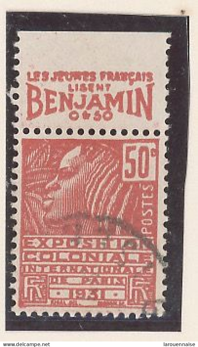 BANDE PUB -N°272- 50c ROUGE TYPE FEMME FACHI -Obl -PUB  BENJAMIN  - (MAURY 164 ) - - Used Stamps