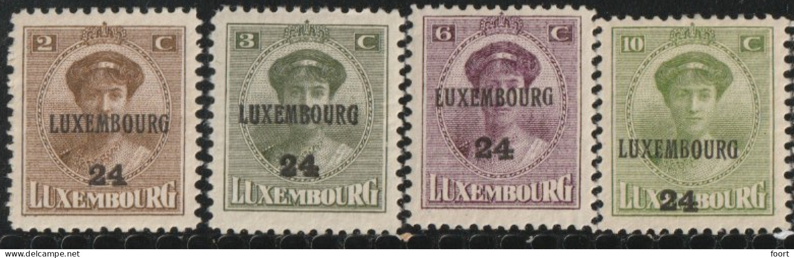 Lixembourg  1924  Prifix Nr. 137 T/m 144  Pf/mnh - Vorausentwertungen