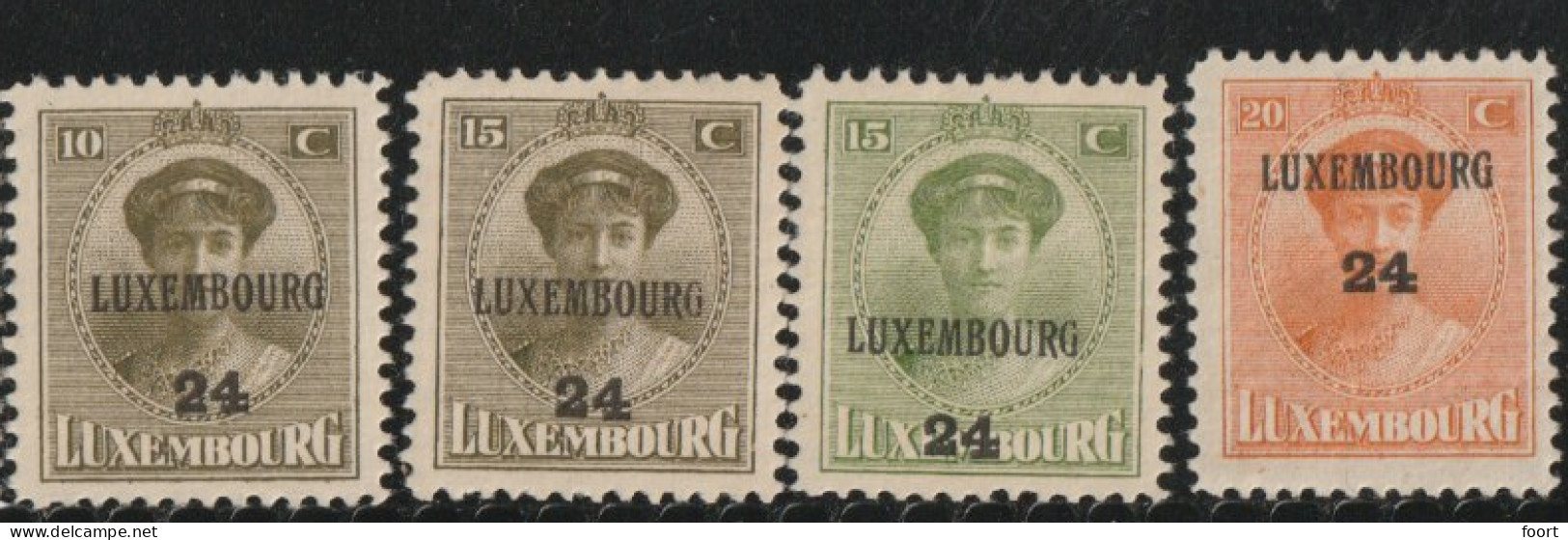 Lixembourg  1924  Prifix Nr. 137 T/m 144  Pf/mnh - Vorausentwertungen