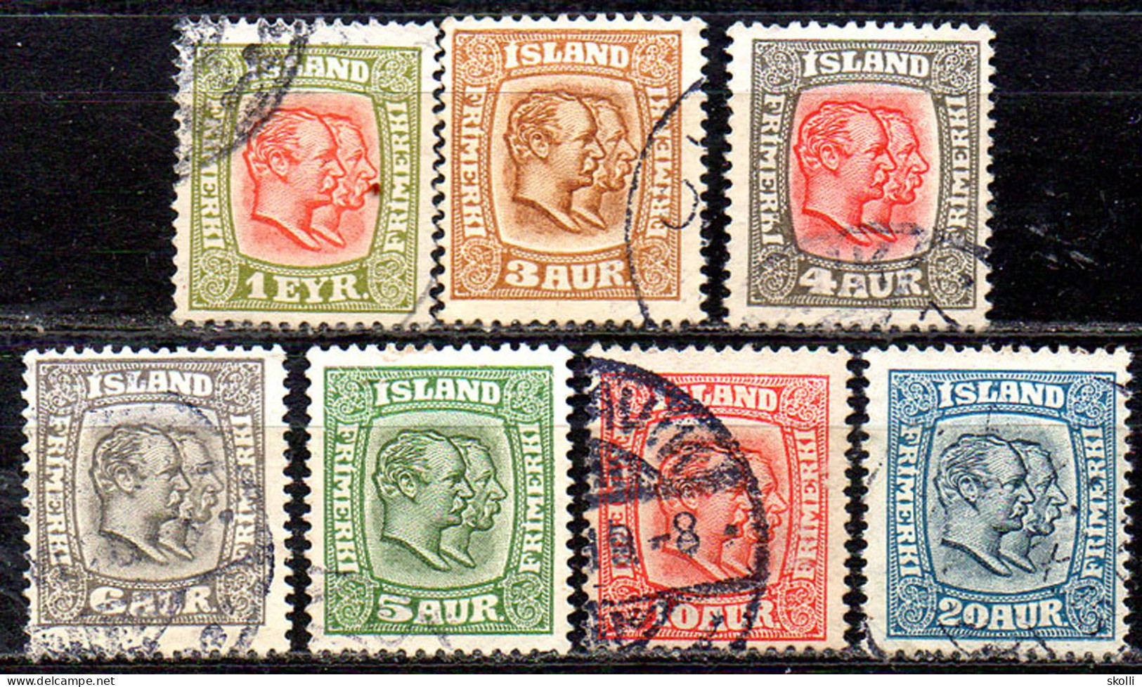 ICELAND. 1914-18. Two Kings. Set. - Usados