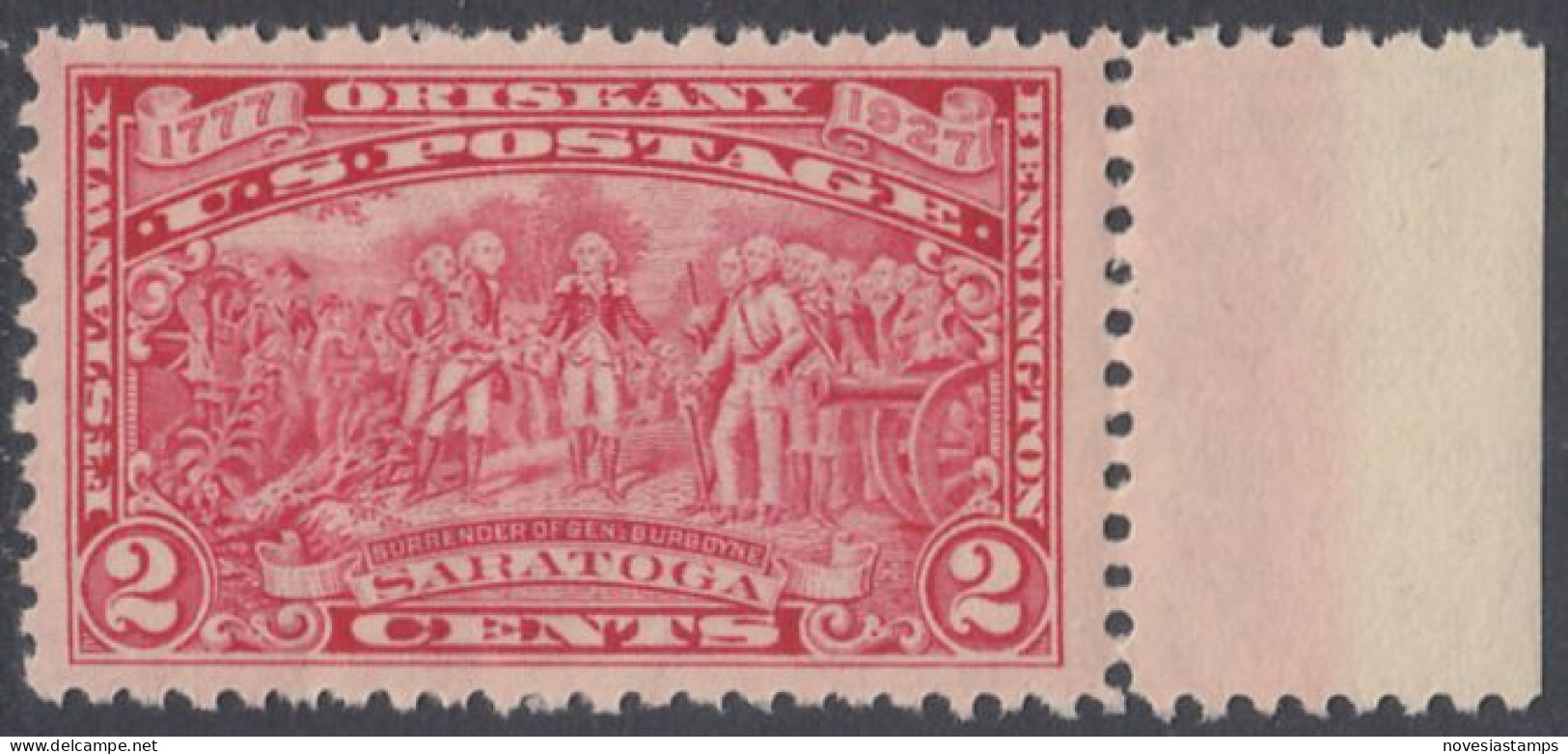 !a! USA Sc# 0644 MNH SINGLE W/ Right Margin - Burgoyne Campaign - Neufs